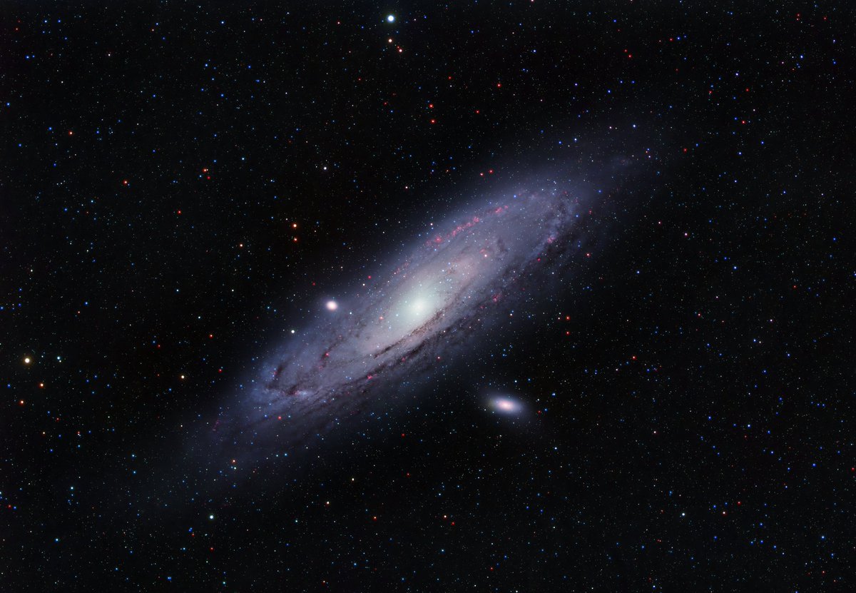 M31 - The Andromeda Galaxy

This is the pic I always wanted to take when I started astro. 
 
72x300s Each R,G,B and Ha
24 hours total integration

Antlia filters, ZWO Cameras and AM5 mount SpaceCat 51 scope.

#Astrophotography #astronomy #space #andromeda #andromedagalaxy #galaxy