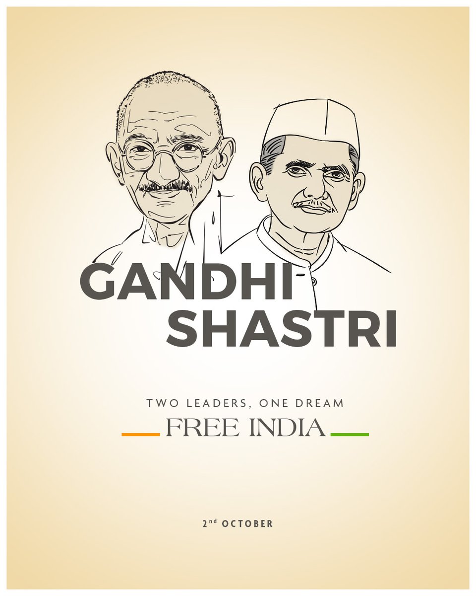 Remembering Mahatma Gandhi and Lal Bahadur Shastri on their birth anniversaries. Let their unwavering commitment to peace and progress inspire us all! #GandhiJayanti #LalBahadurShastriJayanti #LeadershipLegacy