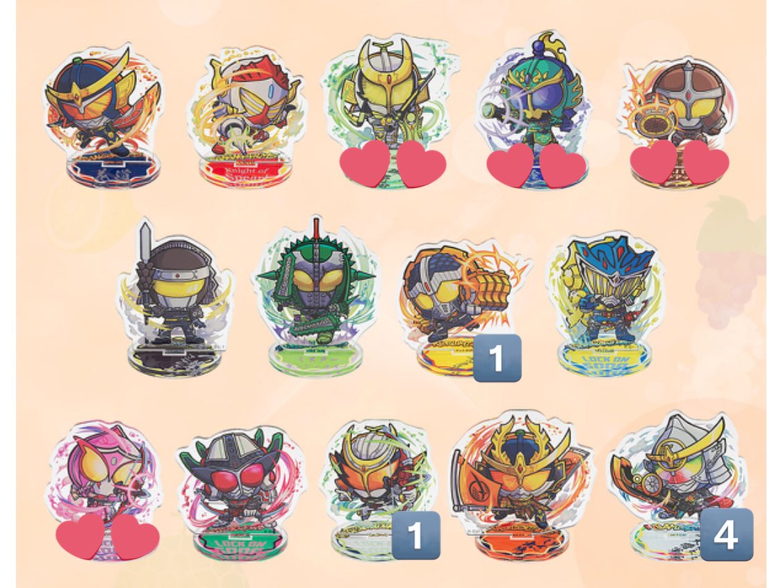 RsRn_k's tweet photo. 🪶交換 譲渡
仮面ライダー鎧武／ガイム アクリルスタンド アクスタ プレバン ハピクロ

譲♡
ナックル 斬月・真 極アームズ×4

求♡
龍玄＞＞マリカ 斬月 グリドン
定価＋送料

龍玄含む場合のみ買取も◎
検索からでもお気軽にお声かけください。 https://t.co/mfOnnW2CSx