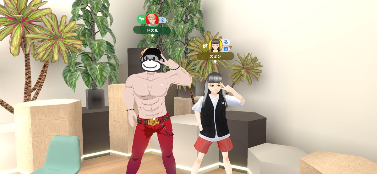 ex_68's tweet photo. ドズルさんとツーショット✌️
赤パン履いてて良かった🦍
#ドズバース https://t.co/nQaqv0klae