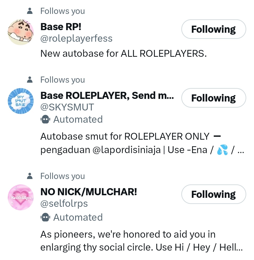 apckerman's tweet image. wts acc rp selfol nsfw

✔️ mutual aktif
✔️ v all (no mastip &amp;amp; dapet pass email)
✔️ go green
✔️ masuk mentab non moots &amp;amp; ht
✔️ di follback 3 base
✔️ ada banyak konten di circle &amp;amp; bookmark 

90k (nego tipis)

#zonaba #zonauang #zonajajan