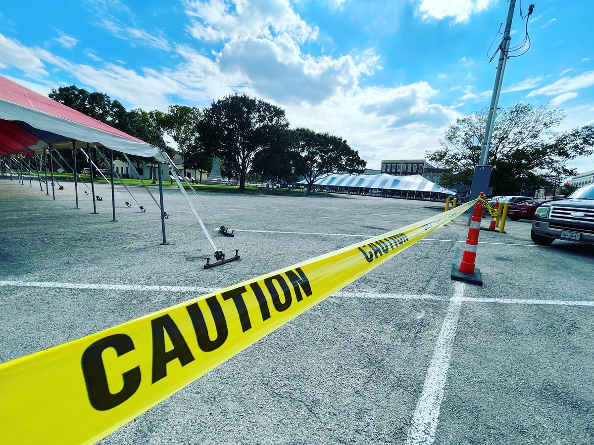 Reminder to please use caution in the downtown area as we prepare for the annual #ComeAndTakeIt Celebration!