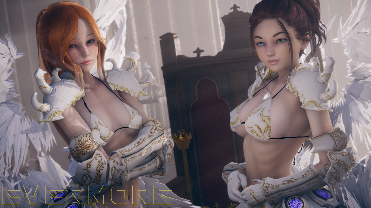 Emily and Aria as Valkyries. Custom made for KageAfJörmungandr

#visualnovel #honeyselect2 #gaming #evermore