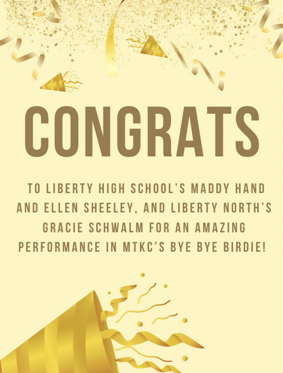 LHS__Thespians's tweet photo. Congratulations to our very own Maddy Hand and Ellen Sheeley as well as North's Gracie Schwalm on closing Bye Bye Birdie this weekend! 
@LNThespians https://t.co/XPndXDj6dX