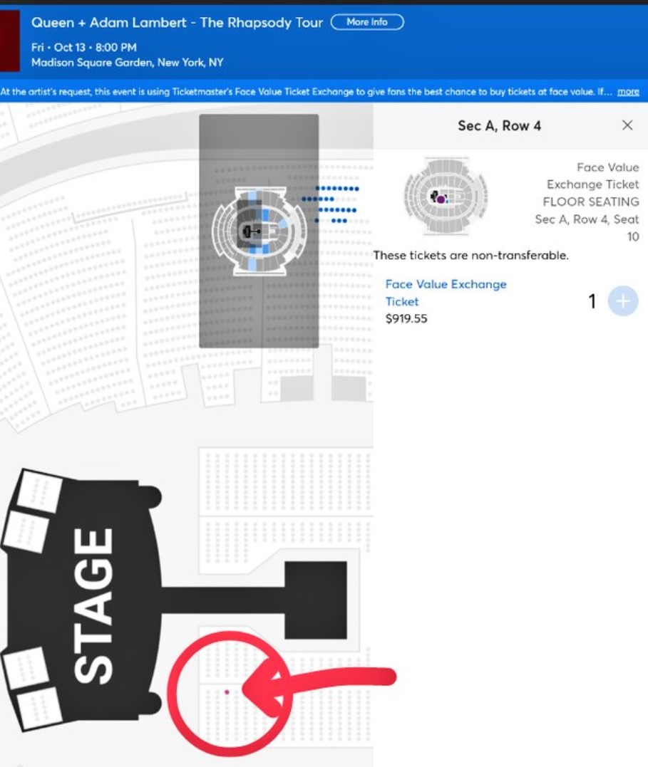 QAL US tour tickets for SALE
３rd Row, seats next to the aisle, great view✨👑✨
Friday, October 13, Madison Square Garden, New York City
Just posted on Ticketmaster, Plz do RT💖 <a href="/Adam_Tickets/">Adam Tickets</a>
#Queen #AdamLambert #QAL #TheRhapsodyTour