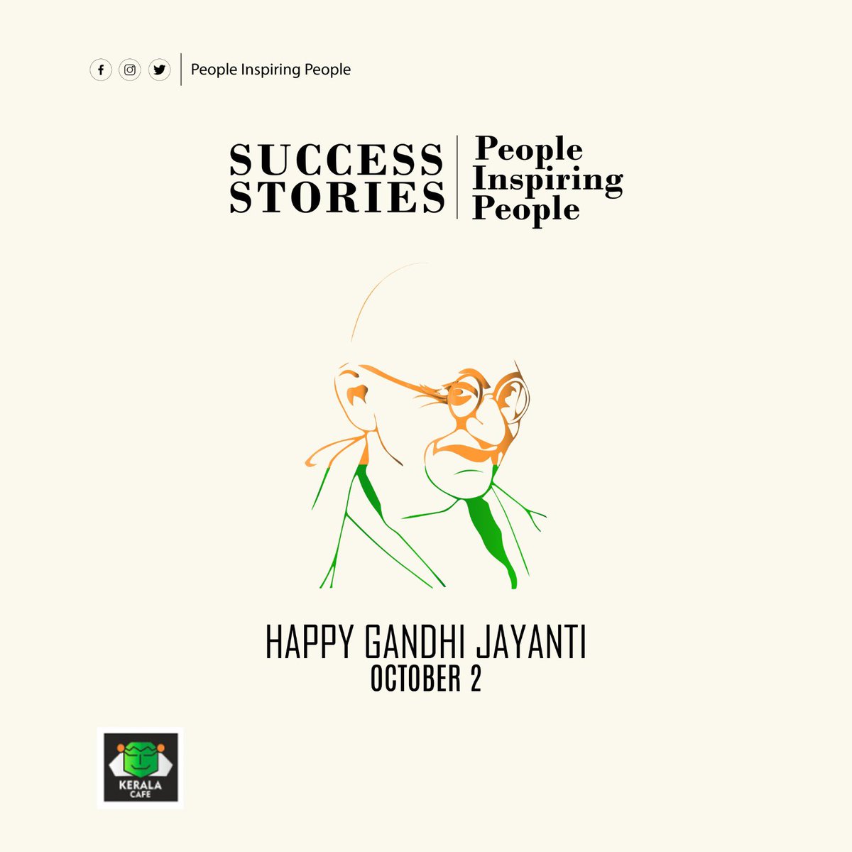 It’s the day of the great person who restored our faith in humanity 💯
Happy Gandhi Jayanthi ✨

#successstories #peopleinspiringpeople #gandhijayanti #happygandhijayanti #keralacafe