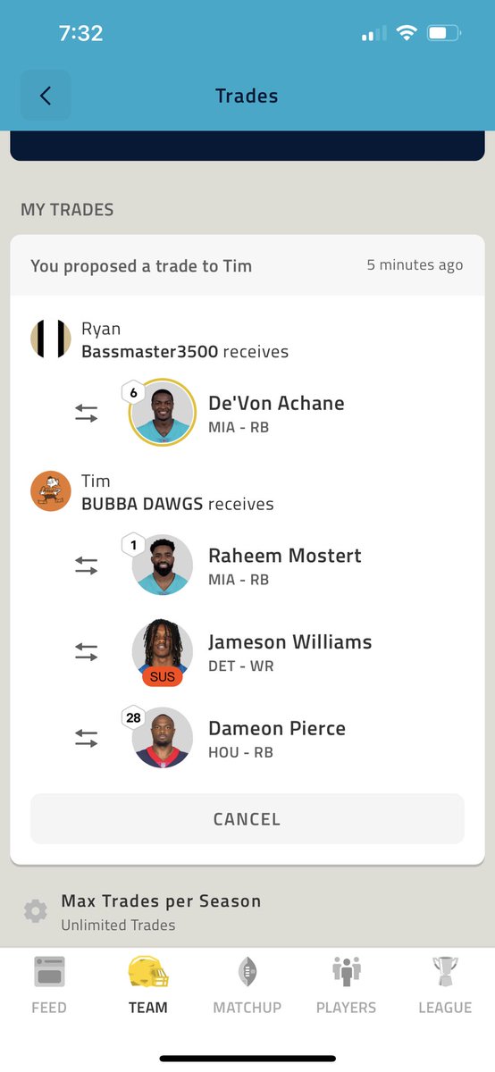 RyanJamesBass's tweet photo. @TheFFBallers Good trade or too much? https://t.co/6ONR4PK2XJ