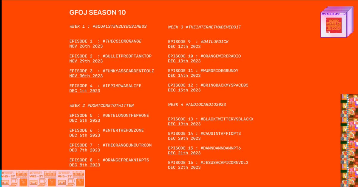 G_R_U_N_D_Y's tweet photo. SEASON 9 OCT17th
#GFOJ9
SEASON 10 NOV28th
#GFOJ10
#GOINGBACKTOTHEBASICS
THANK YOU JAY DEE @_CallMeBlessed
ππππππππππππππππππππππππππππ
S/O JEEEEEEEEE @hiphoptoonz COMING BACKKKKKKKK
#WEHERENOW https://t.co/4qH6ogasVs