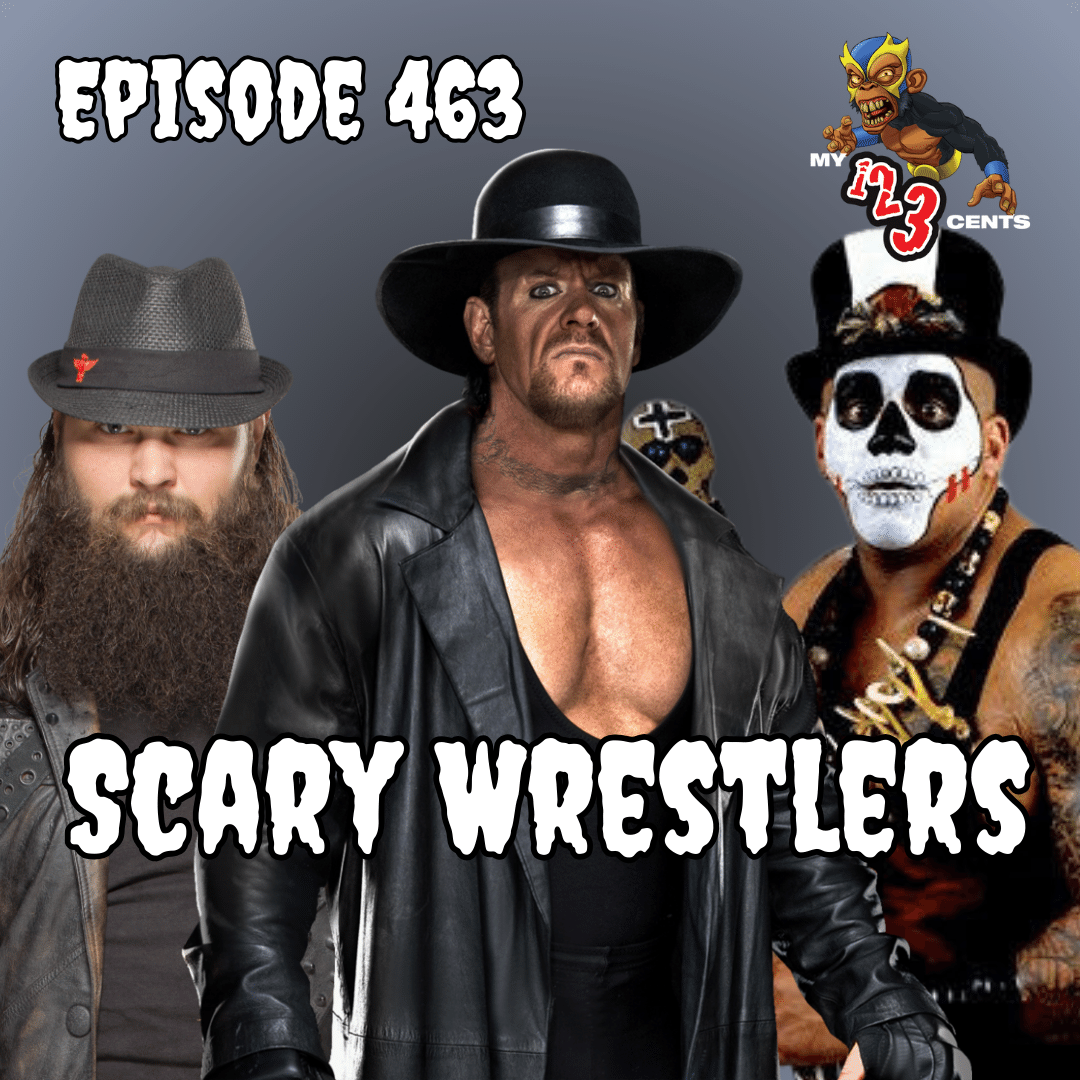 kevinhunsperger's tweet photo. It's Halloween season and up first on the @my123cents #podcast, Make Me Choose Between 2 Scary Wrestlers. 

Listen here:
https://t.co/r7aJKsHgbK

Watch here:
https://t.co/dEiMsmYX37

#my123cents #braywyatt #prowrestling #wwe #aew https://t.co/trZLENB63D
