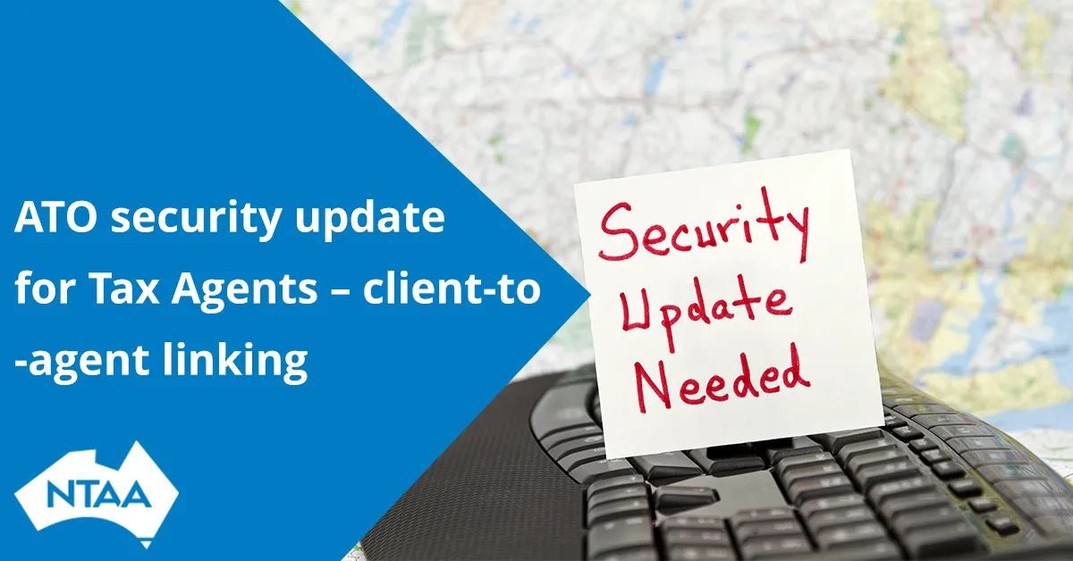 ATO security update for Tax Agents – client-to-agent linking  buff.ly/3LxhzFa