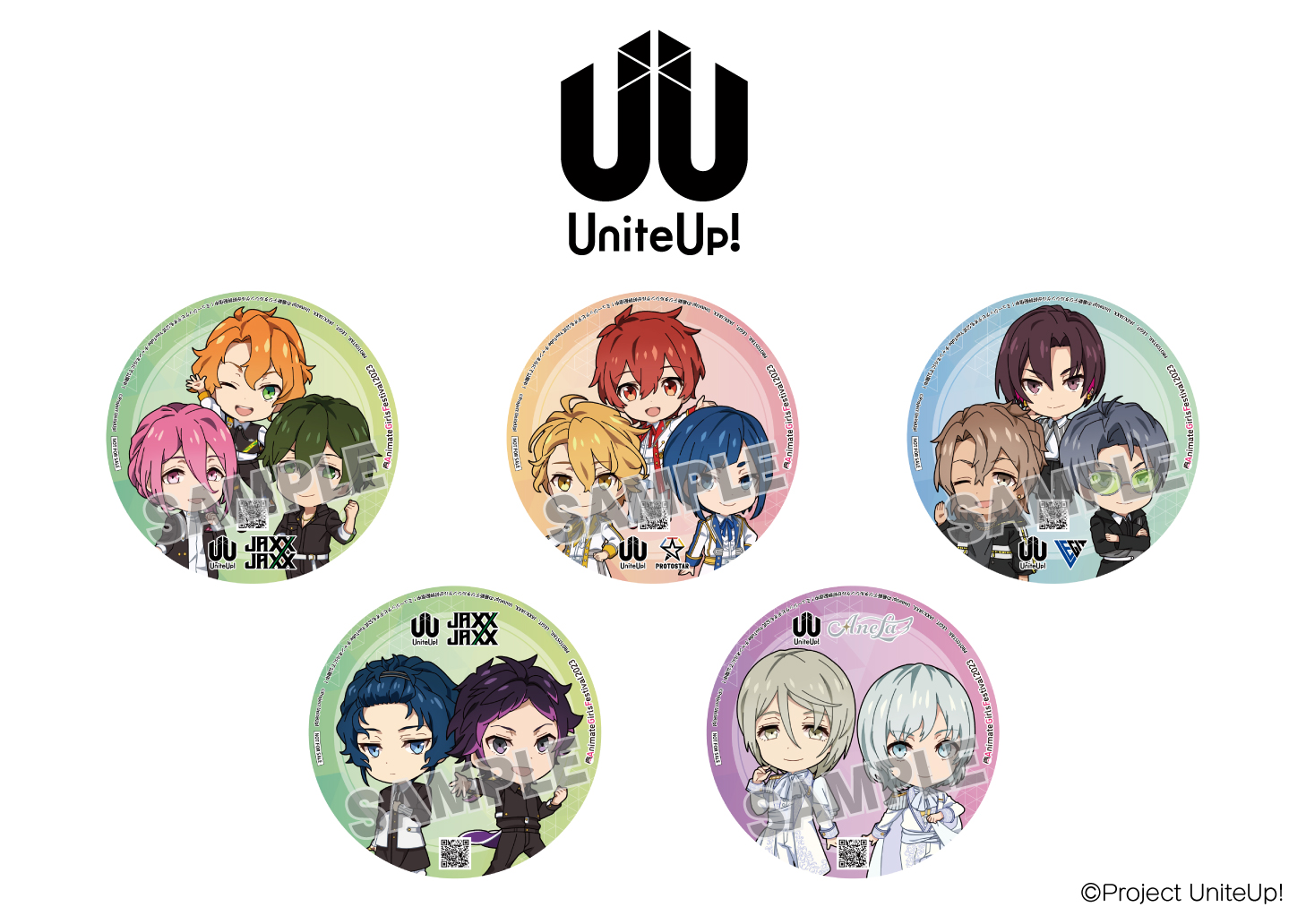 UniteUp! 森ノ宮奏太 高本学 スナマイ 缶バッジ おまんじゅう UniteUp! 森ノ宮奏太 高本学 スナマイ 缶バッジ おまんじゅう