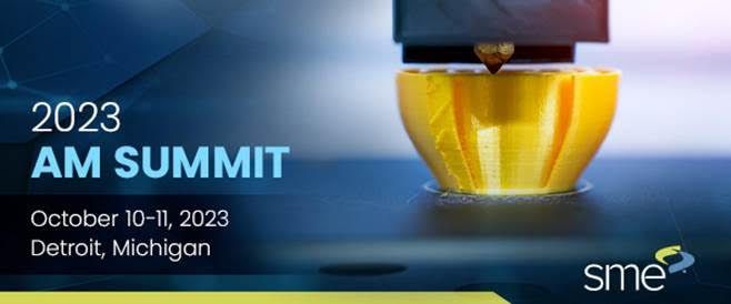 I'll be at the 2023 AM Summit in Plymouth, MI, tomorrow &amp; Wed, where SME's #AdditiveManufacturing community will tackle industry challenges and align SME initiatives with industry needs.

See you there!

<a href="/SME_MFG/">SME</a> #Manufacturing
