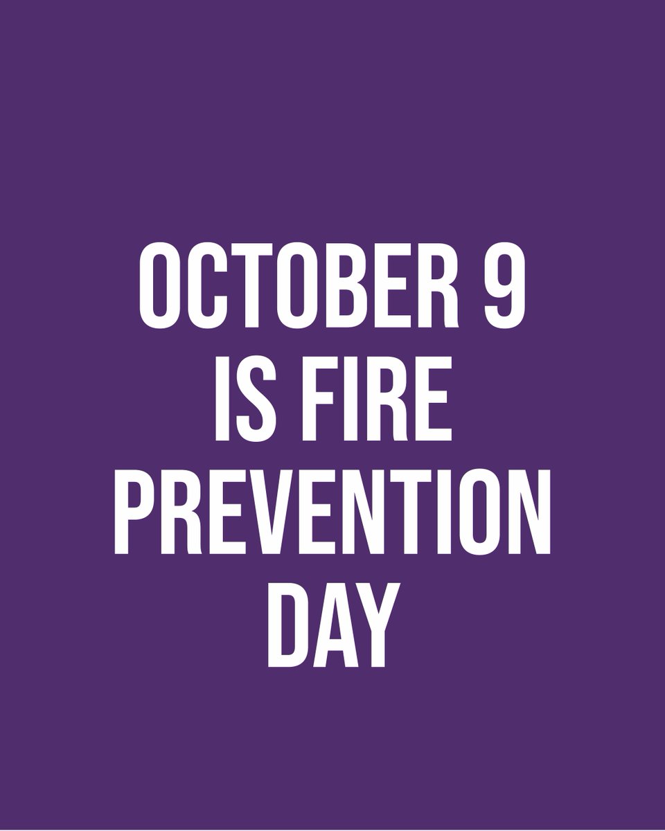 LASuwanee's tweet photo. October 9th is National Fire Prevention Day. Check the batteries in your smoke detectors and review your family escape plan to ensure your family is as prepared as possible in the event of a fire at home. https://t.co/bZqHZFZDiK
