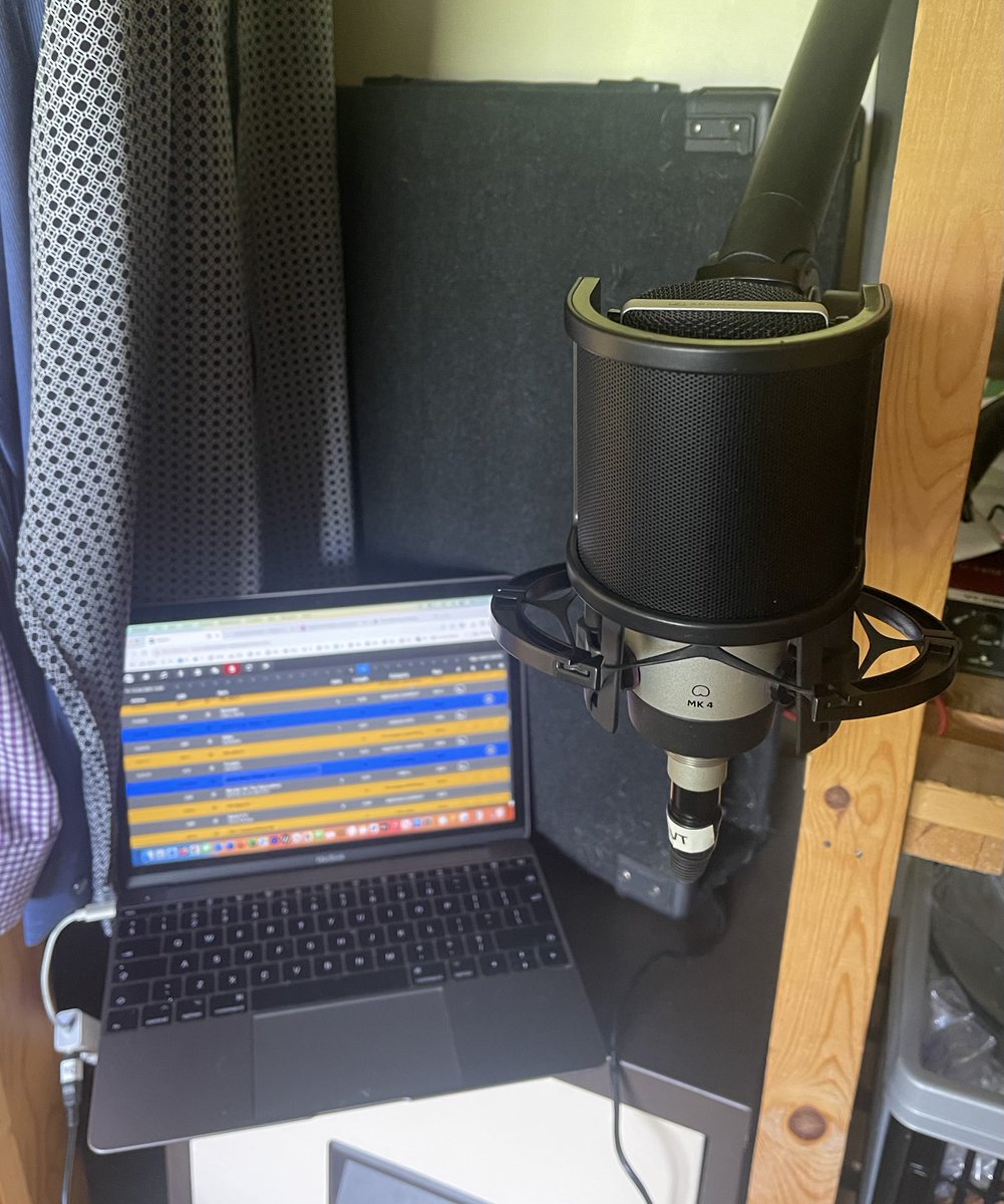 jasonantonyking's tweet photo. Radio Wardrobe is being put to good use on my holiday #homestudio #voicetrack #radio https://t.co/DWDNB7UzYU
