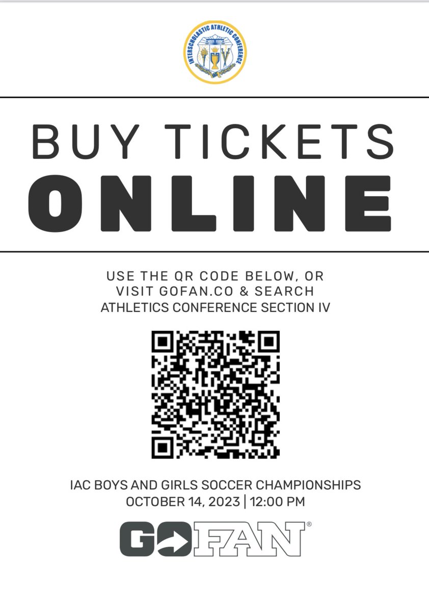 LCSDBobcats's tweet photo. Sat. 10/14 - IAC Soccer Championships- Girls &amp; Boys @ TC3 12:00 pm Trumansburg vs Lansing 2:00 pm Trumansburg vs Lansing

Admission Fees - Digital ticketing - GoFan: Adults $6, Senior Citizens (62+) $4, Students $3, Under 10 free https://t.co/BsE84cizfV)

Go Bobcats 💙💛 https://t.co/MZD8TY2ZUM