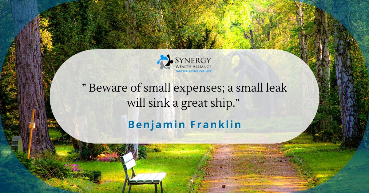 SynergyWA's tweet photo. Neglecting the little expenses could lead to a financial leak that sinks the boat of your financial goals. Let's pay attention to the small expenses and plug any leaks that could sink our ship. https://t.co/iH1bLSNZgh