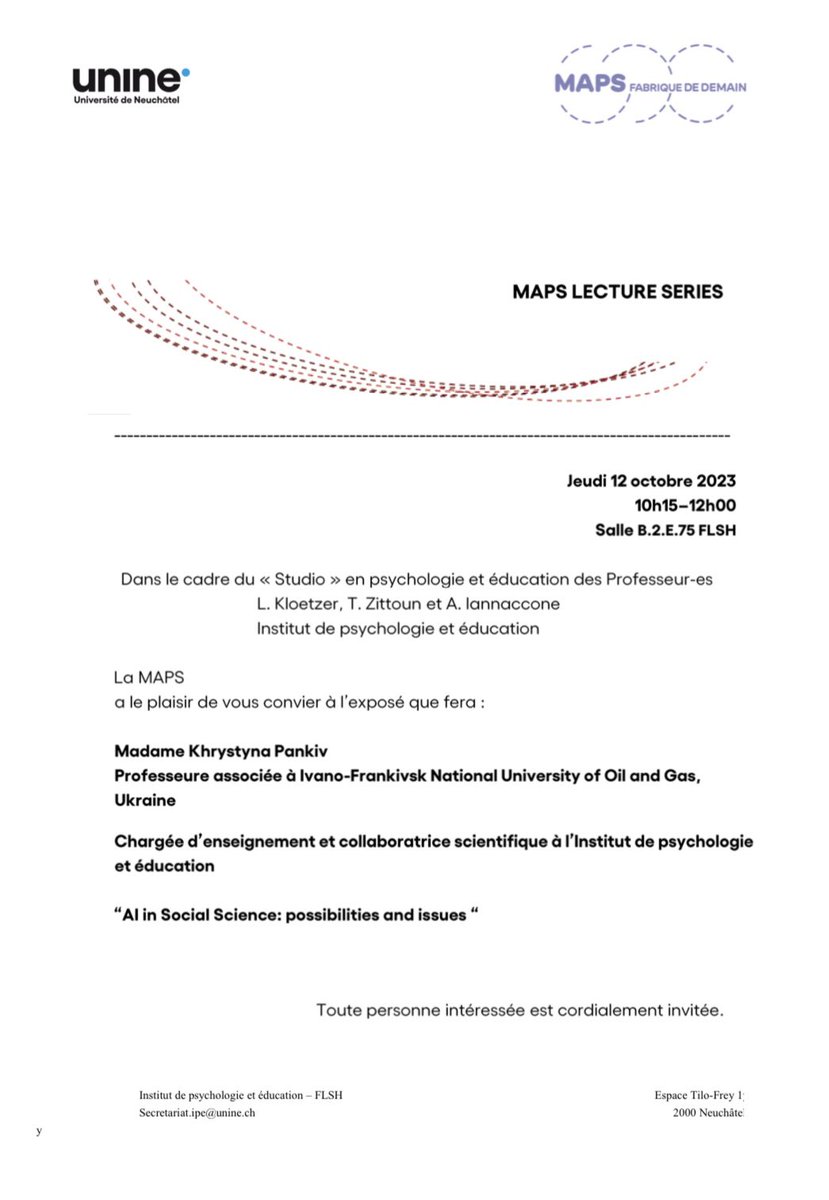 Maison d'analyse des processus sociaux UNINE tweet media