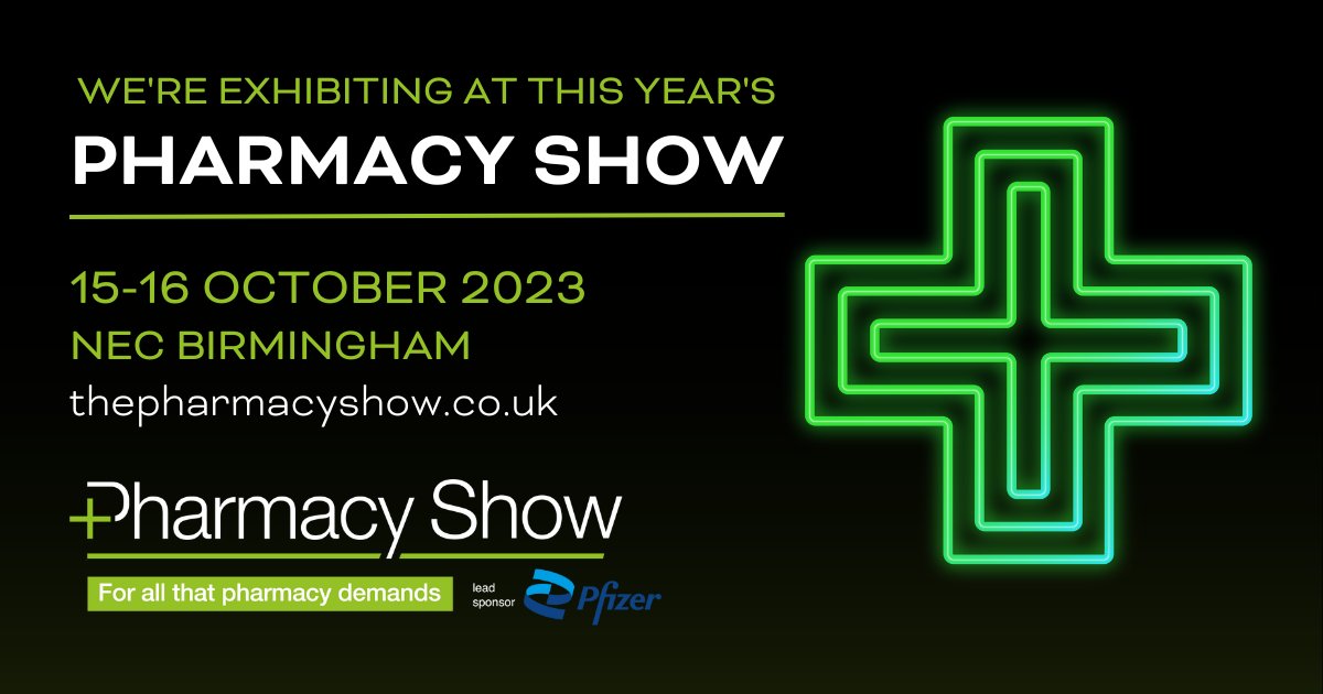 We are delighted to be exhibiting at the Pharmacy Show on the 15-16th of October!

Will you be attending? If so, be sure to visit our stand L20!

We look forward to seeing you all there!

#PS23UK