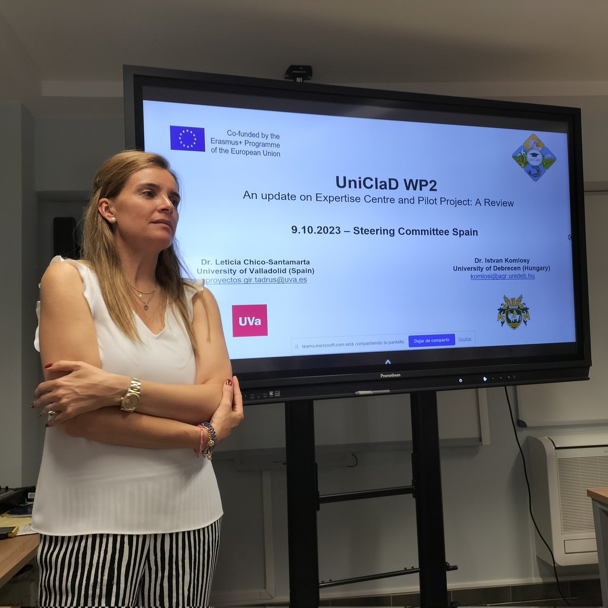 UnicladE's tweet photo. @UnicladE on-going updates on 
-Project's progress Report &amp; Implentation issues 
- Expertise Centre &amp; Pilot Project...StC meeting
At #UVA #Valladolid #Spain
8-11 October 2023 https://t.co/8fuBk3SBOj