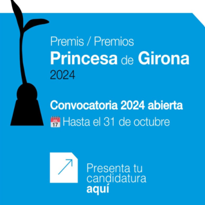 📣Ets jove, de fins a 35 anys i amb una trajectòria destacada en els àmbits Social, les Arts i les Lletres, la Recerca Científica, o Empresa?
👉Participa a la convocatòria dels Premis Princesa de Girona 2024.
📅Data límit: 31 d´octubre 2023
🎯Candidats: shre.ink/nqfs