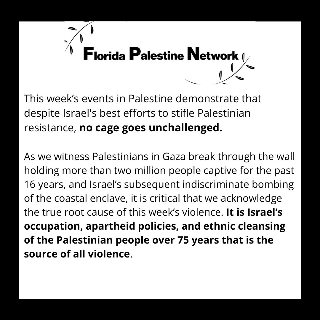 Florida Palestine Network tweet media