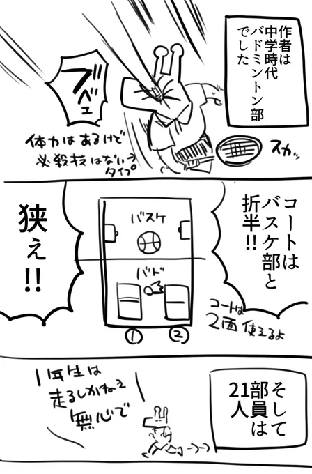 #スポーツの日
かじったことあるのはバドくらいです🏸
77話あとがきにてあるキャラにユニフォーム着せてます 