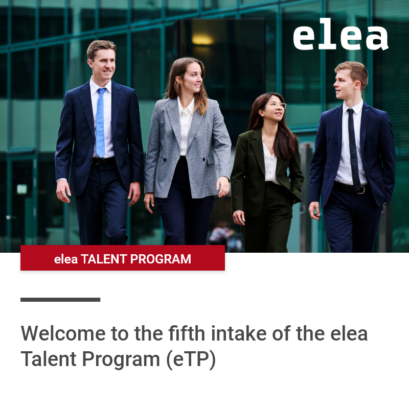 eleaFoundation's tweet image. This year we are welcoming the fifth intake of our #eleaTalentProgram. We are delighted to have Carmen Zehnder, Jennifer Chan, Felix Wüthrich, and Mauro Betschart join our team!

Learn more about the elea Talent Program on: elea.org/en/careers/ele…