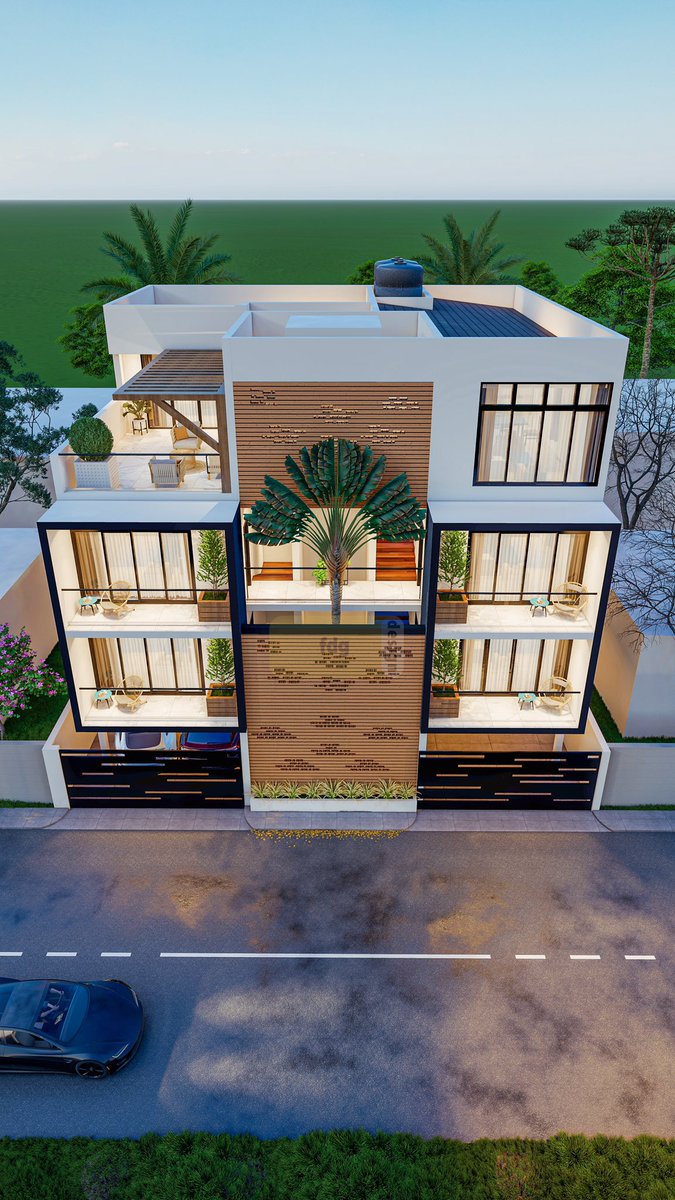 Check out the modern 5 unit apartment residence in #Brazzaville , designed with self-contained bedrooms, a swimming pool, and a penthouse.

Retweet!

#fdgafrica #PointeNoire #architecture #ecofriendly #design #green #sustainableliving #RwOT #lifestyle #Kigali #Rwanda #Congo