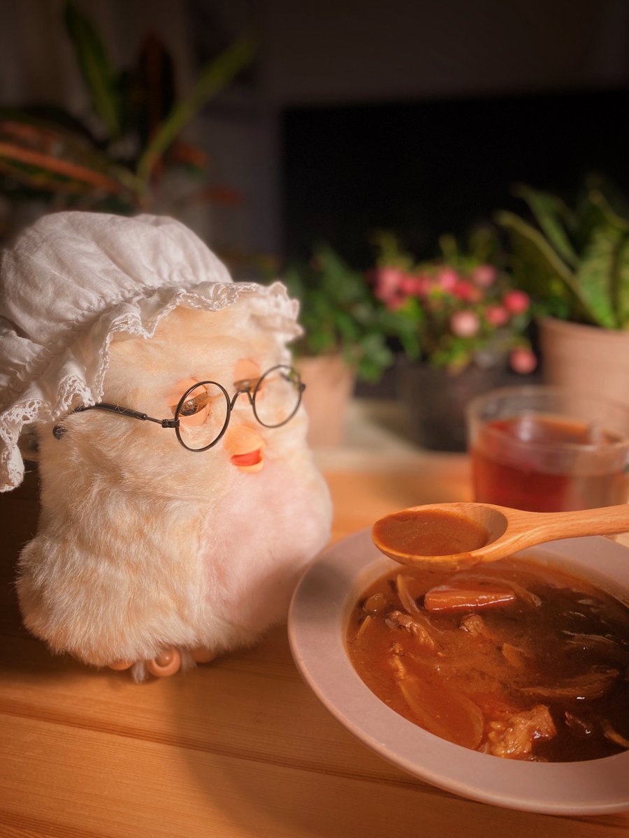 寒いからラムシチュー作ったからね