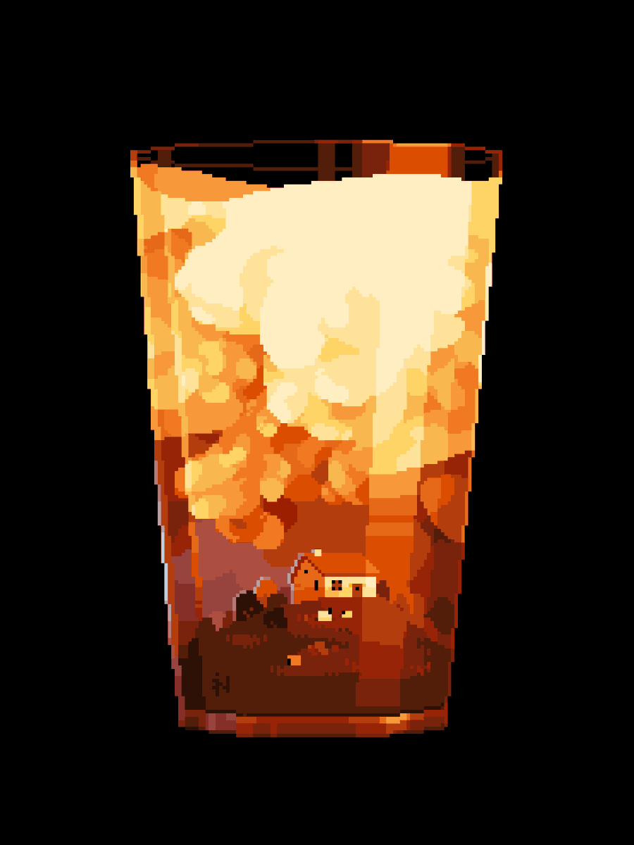 Franrekk's tweet image. Milk clouds in the tea world

#pixelart