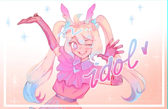DAY 7 =idol= kawaii enna-chan(yay I made it to a week~!) #Nijitober23 #Palouette