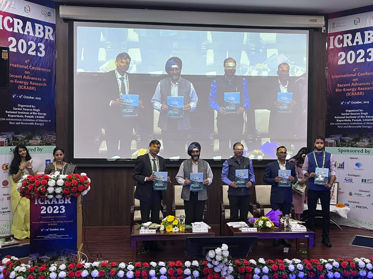 mnreindia's tweet photo. Sardar Swaran Singh National Institute of Blo-Energy (SSS-NIBE), an autonomous Institute of @mnreindia is organising the "4th International Conference on Recent Advances in Blo-energy Research (ICRABR) 2023" from Oct 9 to Oct 12, 2023, at Kaputhala, Punjab.
1/2
@SssNibe https://t.co/bwLRXWTlXE