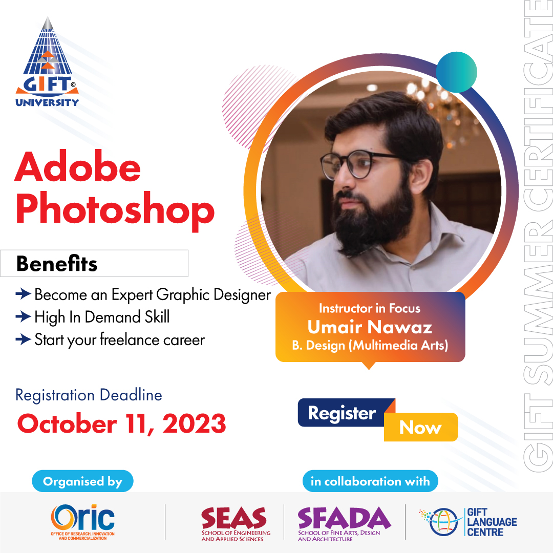 GIFTUniv's tweet photo. 𝐋𝐞𝐚𝐫𝐧 𝐟𝐫𝐨𝐦 𝐭𝐡𝐞 𝐁𝐞𝐬𝐭!
Get yourself registered through the online form: https://t.co/NtsMv8md3e
#GIFTUniversityCourses #SkillCourses #GameDevelopment #DigitalMarketing #GraphicDesigning #AdobePhotoshop #WebDevelopment #FilmMaking #SpokenEnglish #PresentationSkills https://t.co/43S3KZtp1D