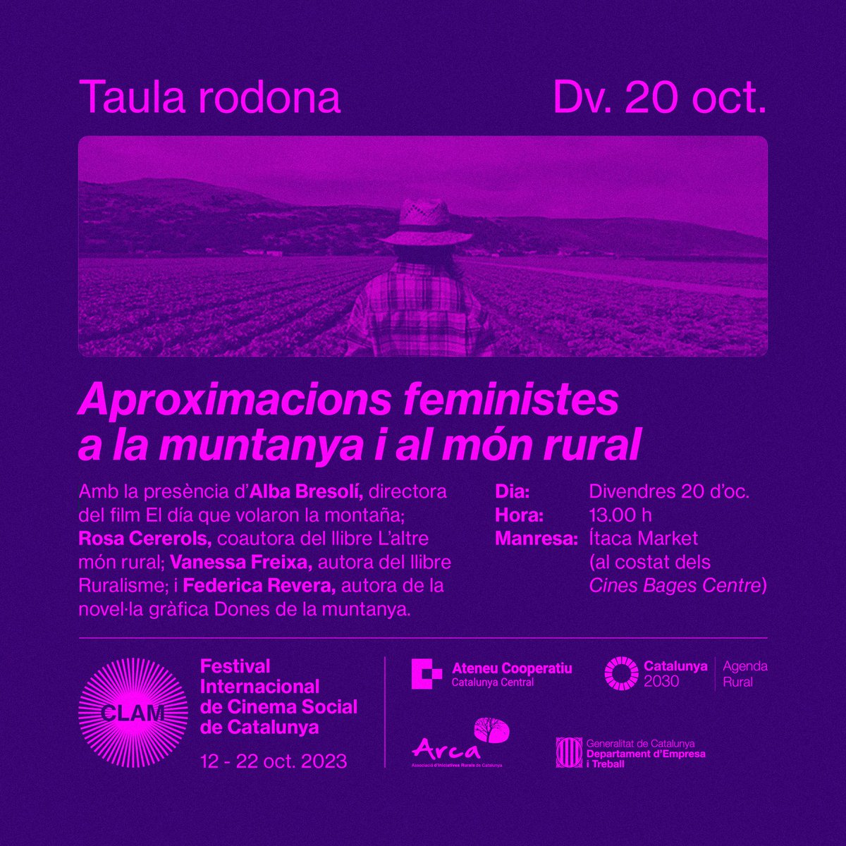 CoopCatCentral's tweet photo. Aquesta setmana continuem les activitats del #cerclecultura, aquest cop, aliades amb el @festivalclam 

▶️La xerrada 'Territoris reapropiats'
▶️La taula rodona 'Aproximacions feministes'

🗓 Els divendres 13 i 20 d'octubre a #ÍtacaMarket https://t.co/zwJ45mmss0