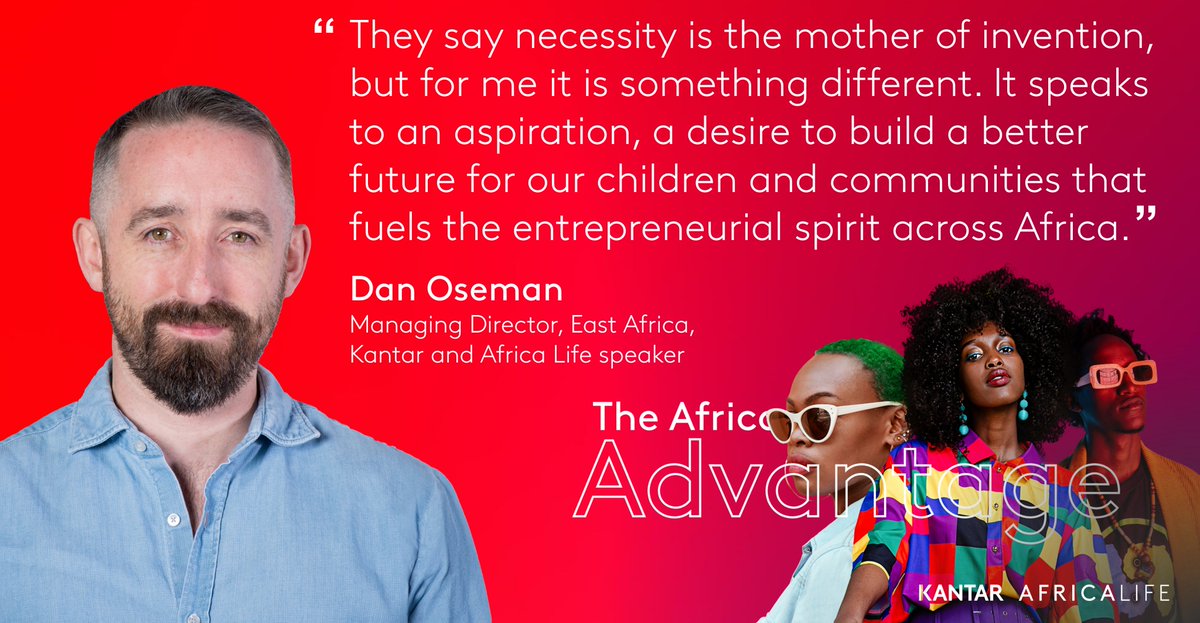 Shape your brand future in Africa.🌟Join the #AfricaLife launch, Weds 11 Oct. Hear from Dan Oseman, MD East Africa. Dan deconstructs the Africa business case and shares how marketers can turn Africa’s complexity and diversity into opportunities for growth. bit.ly/3Q5d2g3