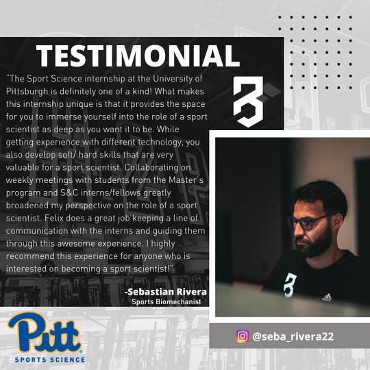 Sports Science Spring Internship applications are  ➡️ Open! Deadline to apply is 12/8 📥

🗣️ Hear from <a href="/SeboRivera/">SEB 🇵🇷</a> how his internship experience helped him grow professionally and become a sports biomechanist at <a href="/P3sportscience/">P3</a>