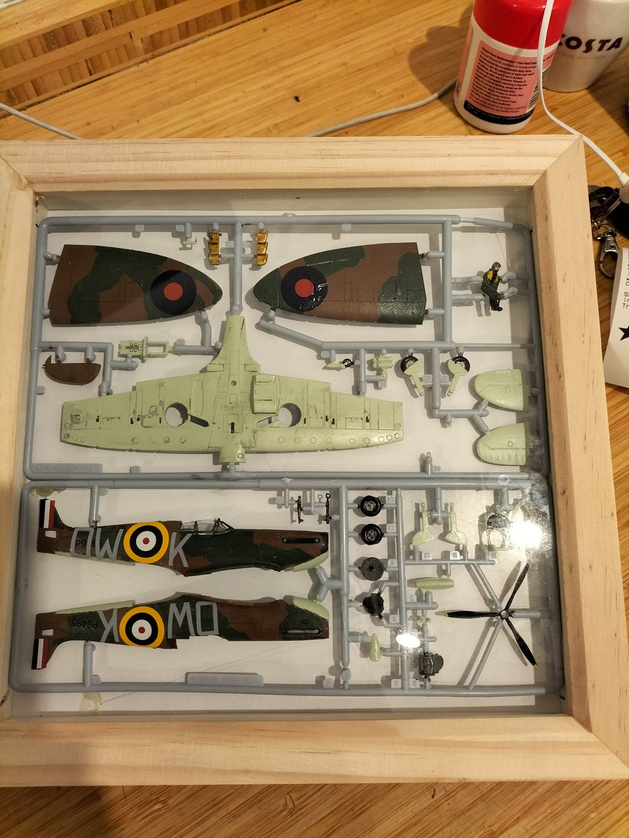 Sweetcorn2's tweet image. A different approach to an Airfix kit