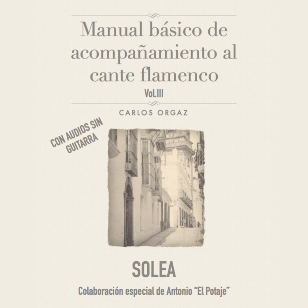 carlorgaz's tweet image. 👉Métodos de acompañamiento al cante flamenco, tres volúmenes.

carlosorgazguitarraflamenca.com 

#solea #alegrias #fandangos #flamenco #flamencos #guitarraflamenca #flamencoguitar #guitarristaflamenco #guitarristas #cursodeguitarra #clasesdeguitarra #flamencolessons