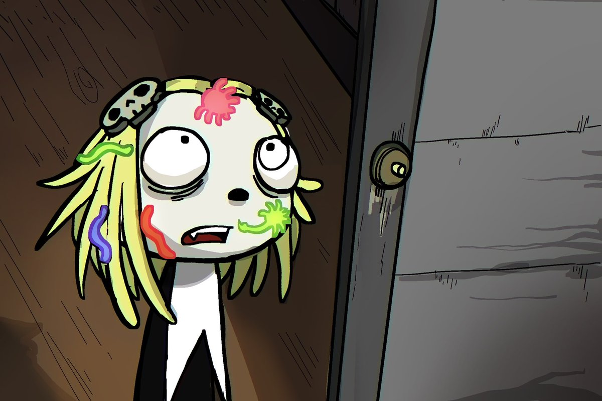 katloid's tweet photo. also for class. concept art of Lenore the cute little dead girl. i also had to do a presentation on this and bombed hard https://t.co/jBzkia39V6