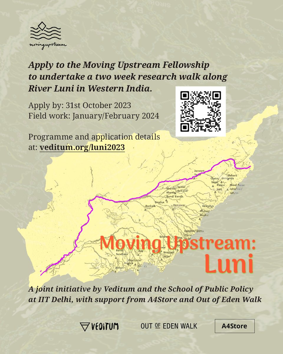 Moving Upstream - Veditum (@moving_upstream) on Twitter photo 🧵Post 7 of 7. The announcement!
Excited to announce a new #MovingUpstream Fellowship offering, a joint initiative by <a href="/veditum/">Veditum India Foundation</a> & <a href="/sopp_iitd/">School of Public Policy, IIT Delhi</a> with support from A4Store & <a href="/outofedenwalk/">Out of Eden Walk</a>!
veditum.org/moving-upstrea…
<a href="/sidagarwal/">Siddharth Agarwal</a> <a href="/PaulSalopek/">Paul Salopek</a> @poojaxprasad <a href="/PieterZaag/">Pieter van der Zaag</a> <a href="/ihedelft/">IHE Delft 💧 Institute for Water Education</a>
1/3 🧵Post 7 of 7. The announcement!
Excited to announce a new #MovingUpstream Fellowship offering, a joint initiative by <a href="/veditum/">Veditum India Foundation</a> & <a href="/sopp_iitd/">School of Public Policy, IIT Delhi</a> with support from A4Store & <a href="/outofedenwalk/">Out of Eden Walk</a>!
veditum.org/moving-upstrea…
<a href="/sidagarwal/">Siddharth Agarwal</a> <a href="/PaulSalopek/">Paul Salopek</a> @poojaxprasad <a href="/PieterZaag/">Pieter van der Zaag</a> <a href="/ihedelft/">IHE Delft 💧 Institute for Water Education</a>
1/3