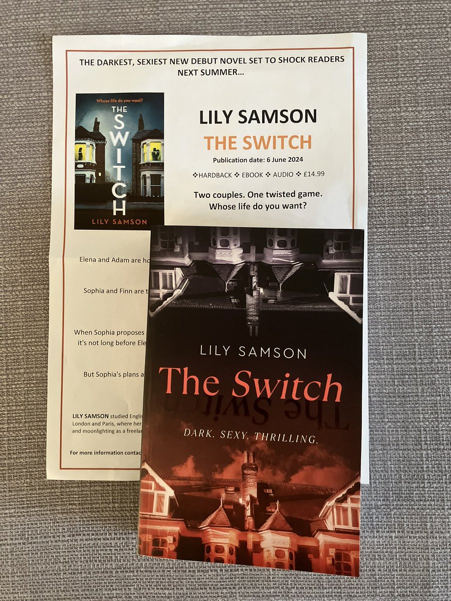 I’ve been a bit obsessed with #TheSwitch ever since I first heard about it. Can’t wait to dive in. Massive thanks to @lauraodbooks and @centurybooksuk.