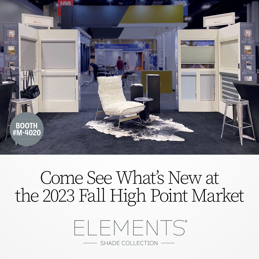 Rowley_Company's tweet photo. Come see what’s new at the 2023 Fall High Point Market from October 14 thru the 18th! Visit us at The Suites at Market Square | Booth #M-4020 where we’ll be showcasing the new Elements® Shade Collection. 

#RowleyCompany #Elements #HighPointMarket #HPMKT https://t.co/CLTOQPx4nS