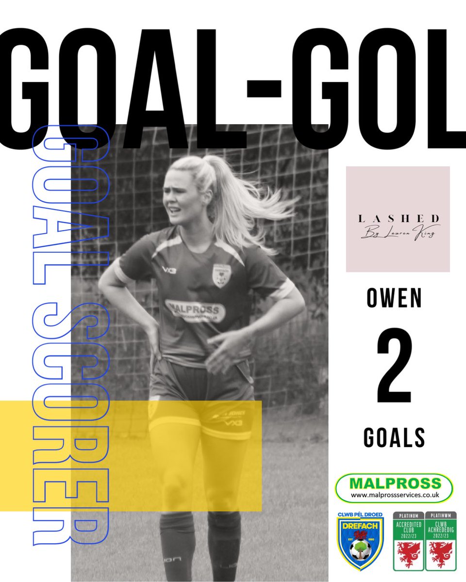 CPDDrefachWomen's tweet photo. Goals from: 

⚽️⚽️ Jodie Williams
⚽️⚽️ Mel Owen
⚽️ Shannon Jenkins
⚽️ Ffion Griffiths

Thank you to Pontardawe for a great game &amp; best of luck for the rest of the season. We look forward to welcoming you to Drefach in the next couple of months. 

🔵🟡 | #WeAreDrefach #NiYwDrefach https://t.co/CoBZa6nGfv
