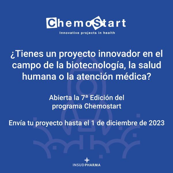 AESEG_genericos's tweet photo. 🔊 Abierta la 7ª Edición del Programa #ChemoStart de nuestra compañía asociada @InsudPharma que brinda apoyo a proyectos innovadores en el campo de la #salud y la atención médica
¡Podéis mandar vuestros proyectos hasta el 1 de diciembre!
https://t.co/nZnH0vYbWa https://t.co/VOzFda0Yem