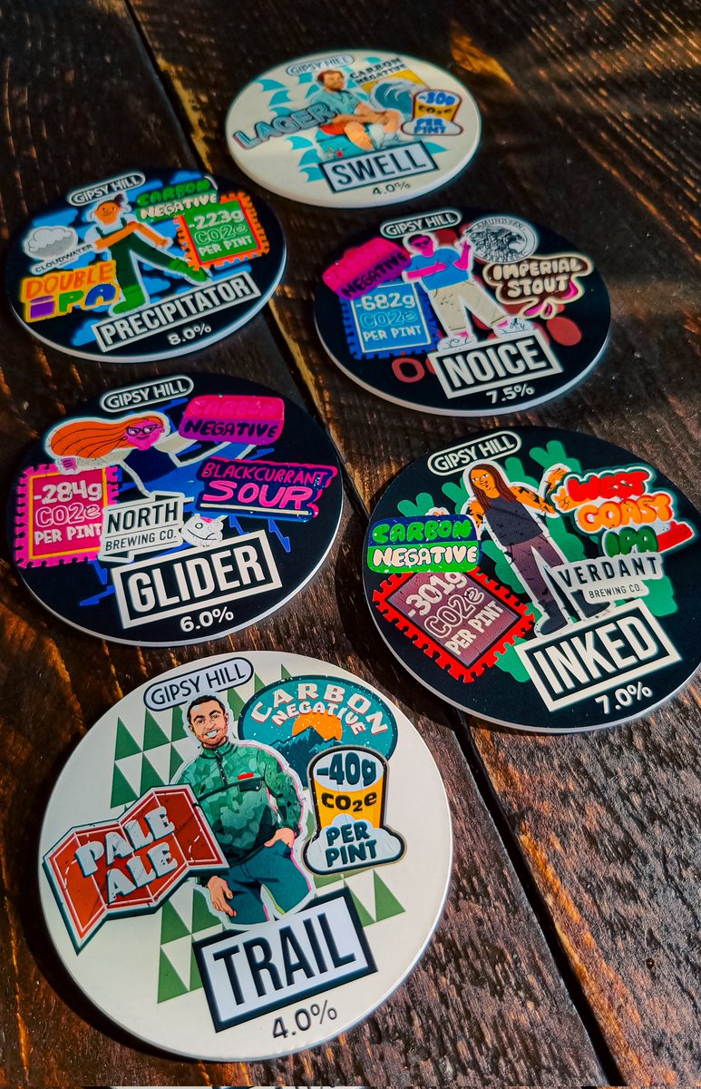 Beers have arrived for this Thursdays Carbon Negative Tap Takeover with @GipsyHillBrew featuring collabs with @NorthBrewCo @VerdantBrew @cloudwaterbrew & @amundsenbrewery We also have some spaces left for our 1st Tutored Tasting at 6pm. Link in the bio!