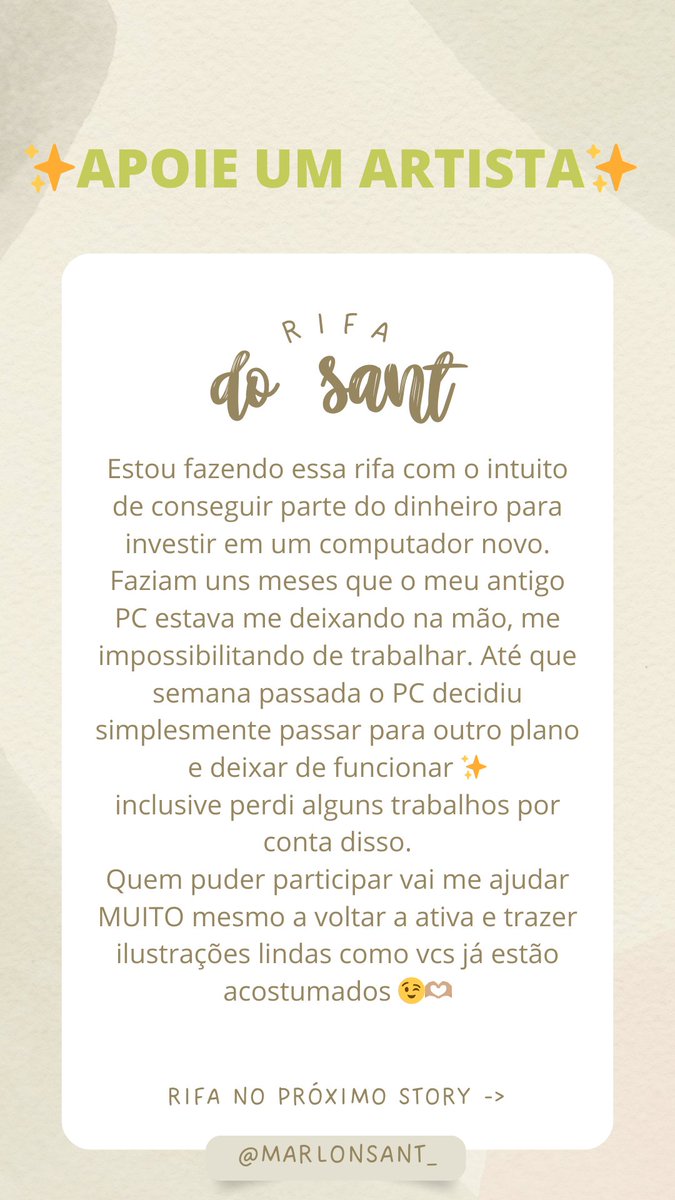 marlonsant_'s tweet photo. Sua chance de ajudar um artista local e ainda ter uma obra de arte única 😉 https://t.co/YgfP3YCEZJ