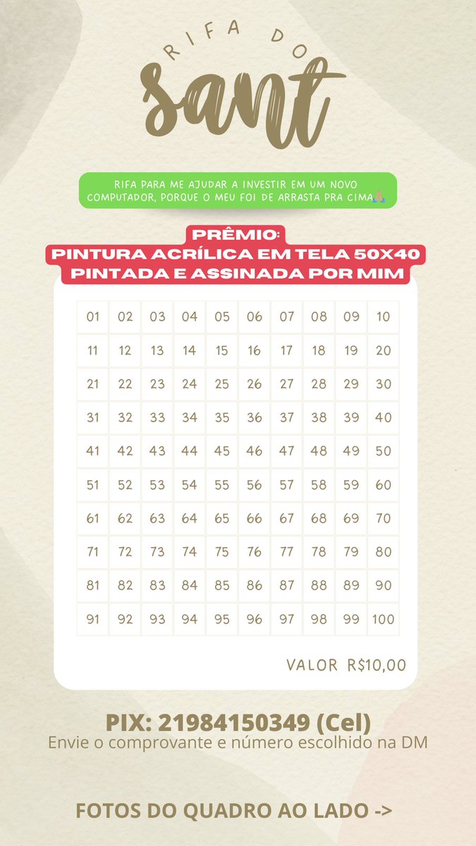 marlonsant_'s tweet photo. Sua chance de ajudar um artista local e ainda ter uma obra de arte única 😉 https://t.co/YgfP3YCEZJ