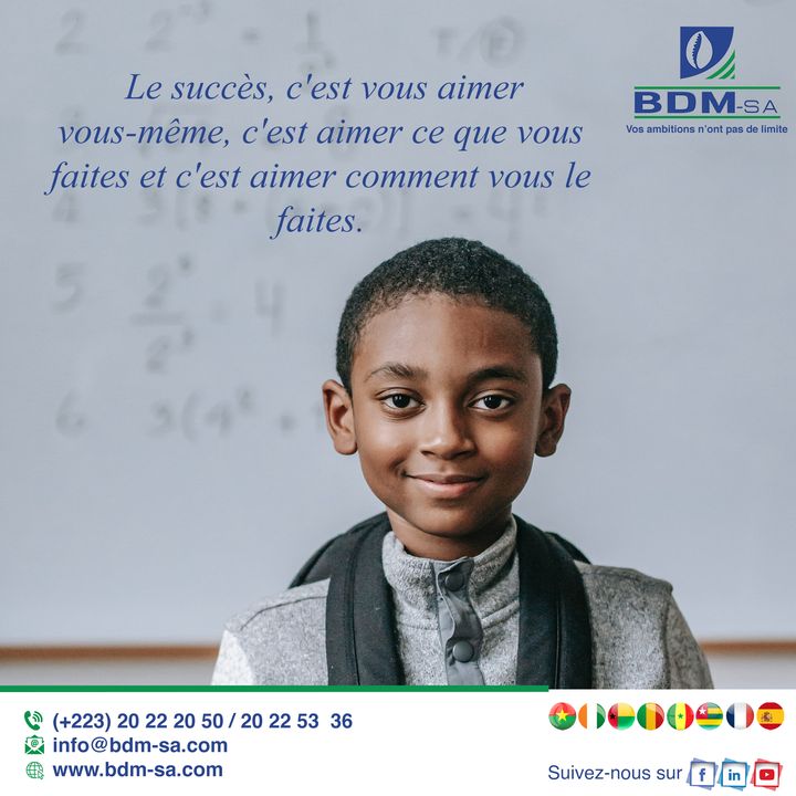 🔵🟢 Monday Motivation 🔵🟢
Excellente semaine fructueuse à tous ✨🥰 !!!
Avec la BDM-SA, vos ambitions n'ont pas de limite !
#lundidétermination #MondayMotivation #BDMSA #banque #monday #motivation #mondaymood #bonlundi
