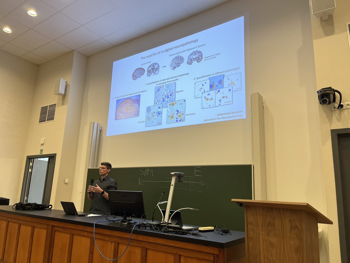 Next up are eight pitches on AI for Medical Applications with a clear call for collaborations 🤝 

<a href="/K1_Shariatmadar/">dr.Keivan Shariatmadar</a> from <a href="/tudelft/">TU Delft</a> and <a href="/KU_Leuven/">KU Leuven</a>, pr @GMeyfroidt from <a href="/UZLeuven/">UZ Leuven</a>, <a href="/NoeliaVaBh/">Noelia Valderrama B.</a> from <a href="/KU_Leuven/">KU Leuven</a>, <a href="/SebastiaanMoon1/">Sebastiaan Moonen</a> from <a href="/Neuro_KULeuven/">Department of Neurosciences - KU Leuven</a> 🧠 &amp; 🐌 

#AIinhealth #AIinmedicine