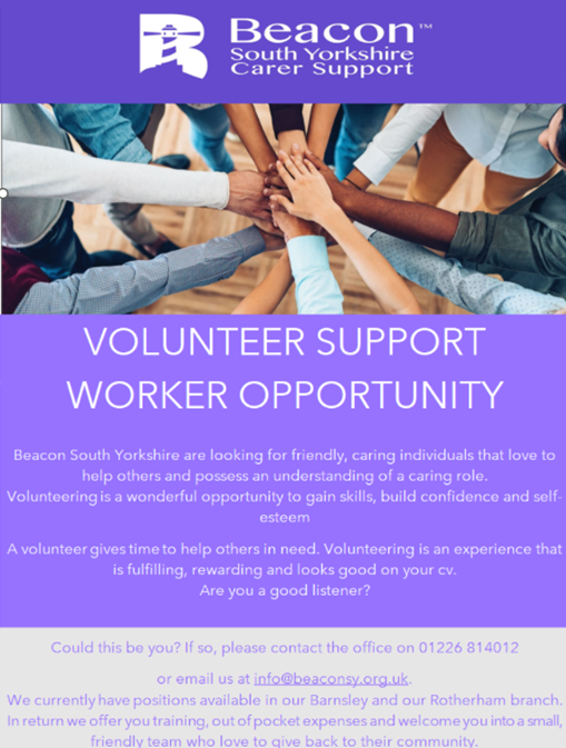 Barnsley Volunteer Centre tweet media